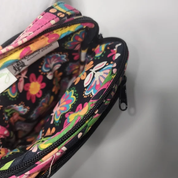 Vera Bradley Disney Parks Crossbody Bag Multicolor Floral Mickey Mouse Print - Picture 4 of 8